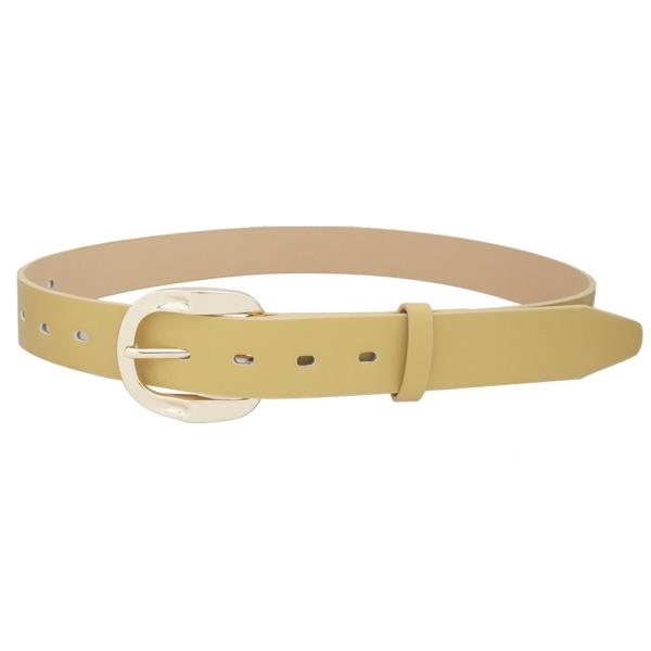 CURVED SQUARED D BUCKLE BELT