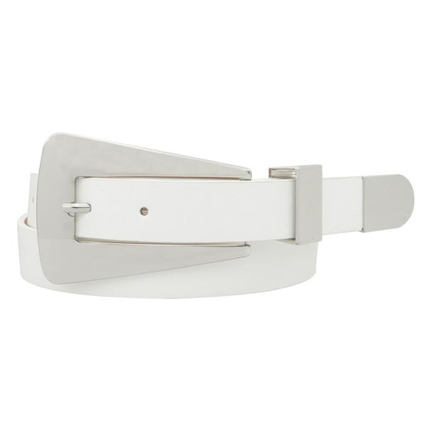 EXAGGERATED WIDE SKINNY BUCKLE BELT