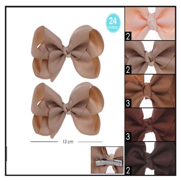 FASHION RIBBON HAIR BOW (24 UNITS)