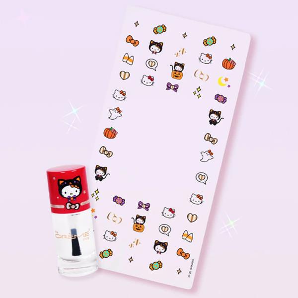 THE CREME SHOP X HELLO KITTY FALL NAIL DECALS W CLEAR POLISH SET SPOOKY SWEET