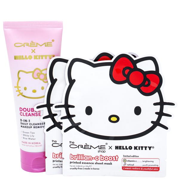 THE CREME SHOP HELLO KITTY FRESH GLOW SKINCARE KIT SET