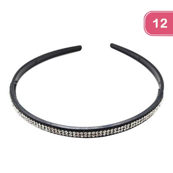 FASHION RHINESTONE HEADBAND (12 UNITS)