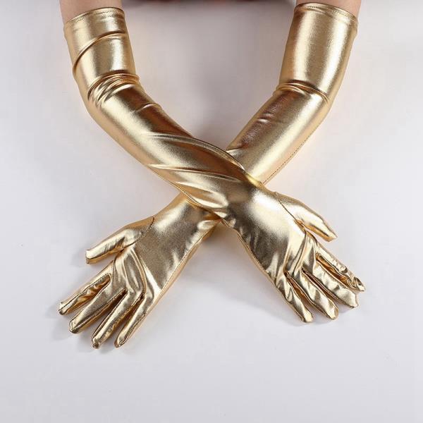 METALLIC LONG GLOVES