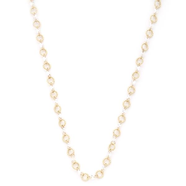 CRYSTAL ROUND LINK NECKLACE