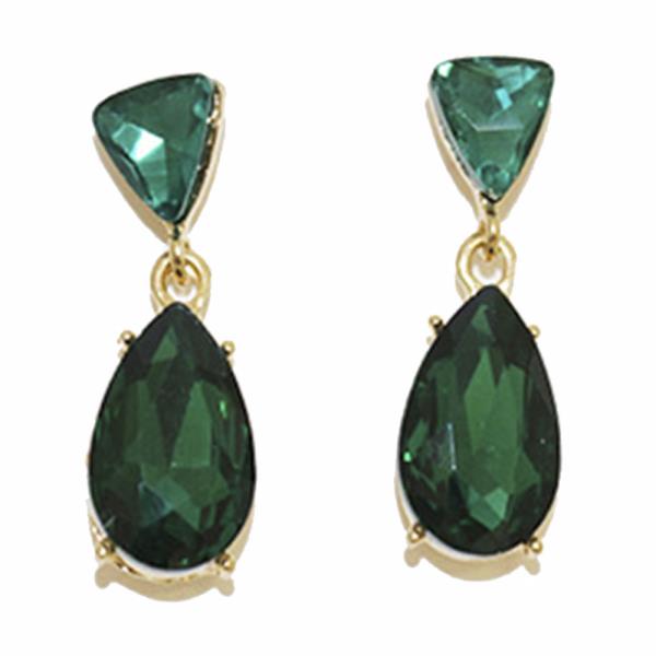 COLOR GEMSTONE PARTY EARRING