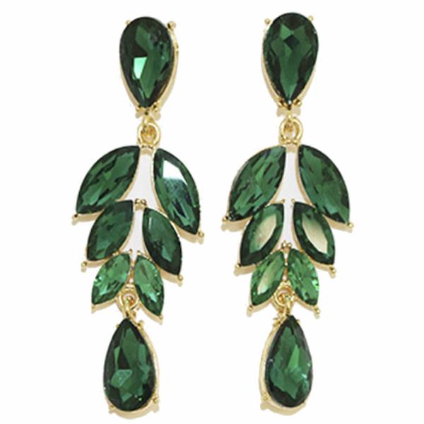 COLOR GEMSTONE PARTY EARRING