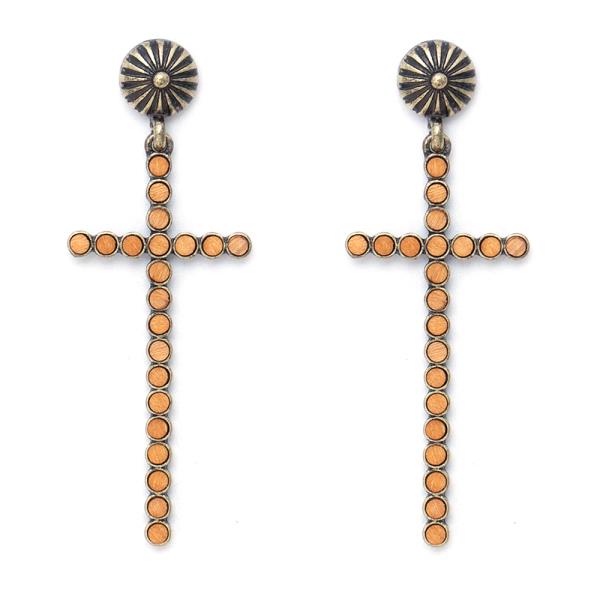 FASHION CROSS EARRING