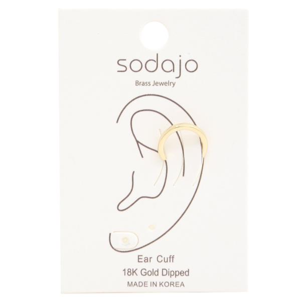 SODAJO GOLD DIPPED EAR CUFF