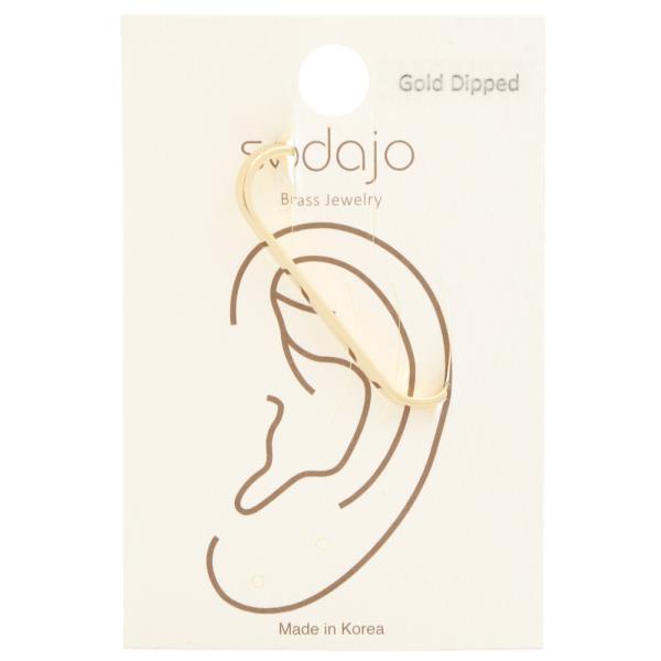 SODAJO OVAL GOLD DIPPED EAR CUFF