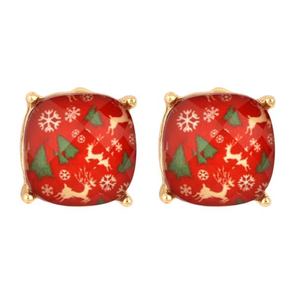 EPOXYSTONE CHRISTMAS POST EARRING