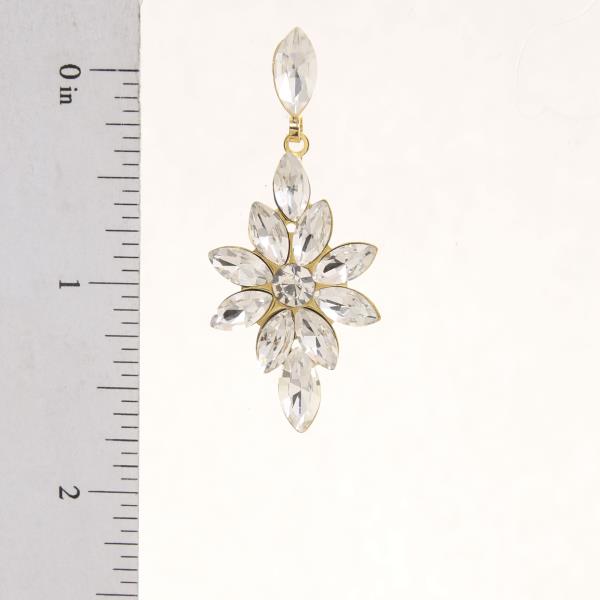 TEARDROP GEMSTONE PARTY BRIDAL EARRING