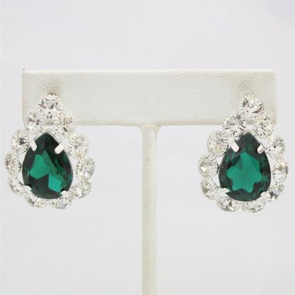 TEARDROP RHINESTONE EARRING