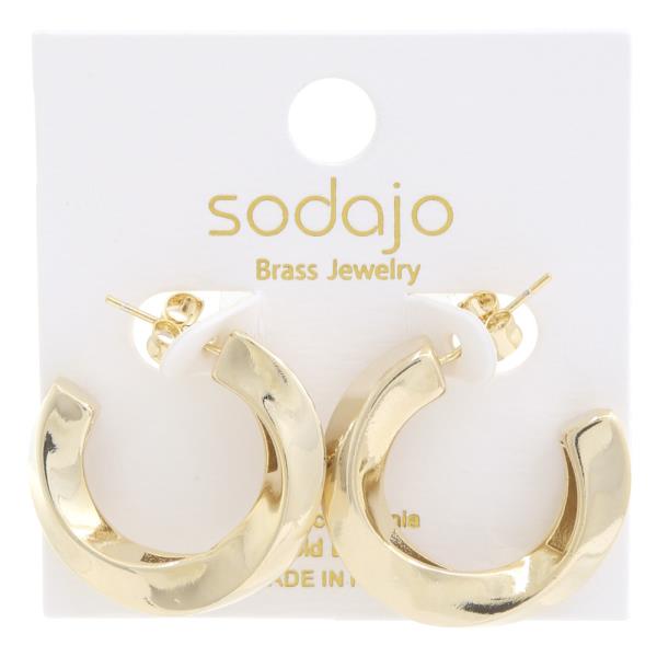 SODAJO TWIST GOLD DIPPED EARRING