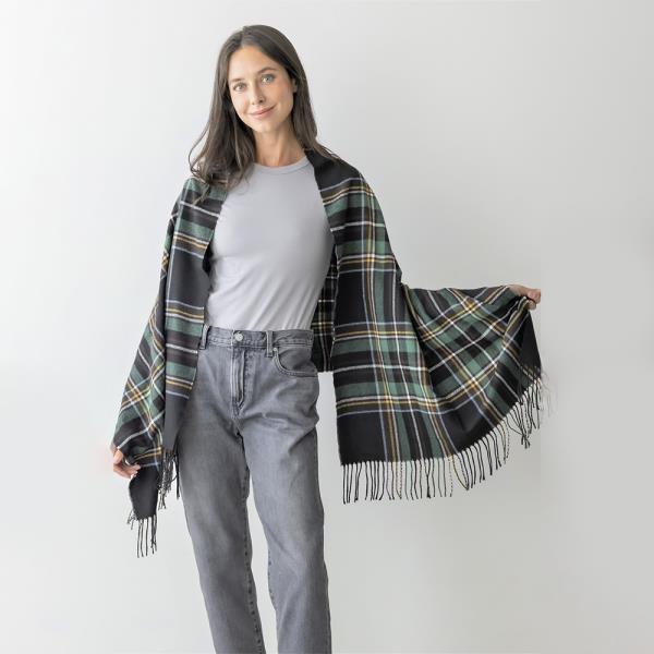 TARTAN PLAID OBLONG SCARF