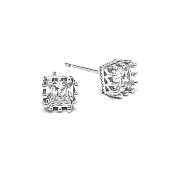 SQUARE CRYSTAL EARRING