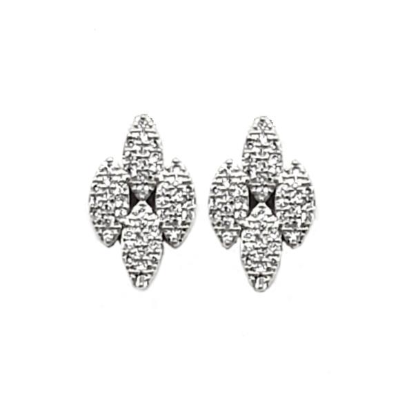 MARQUISE RHINESTONE METAL EARRING