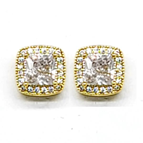 SQUARE CRYSTAL EARRING