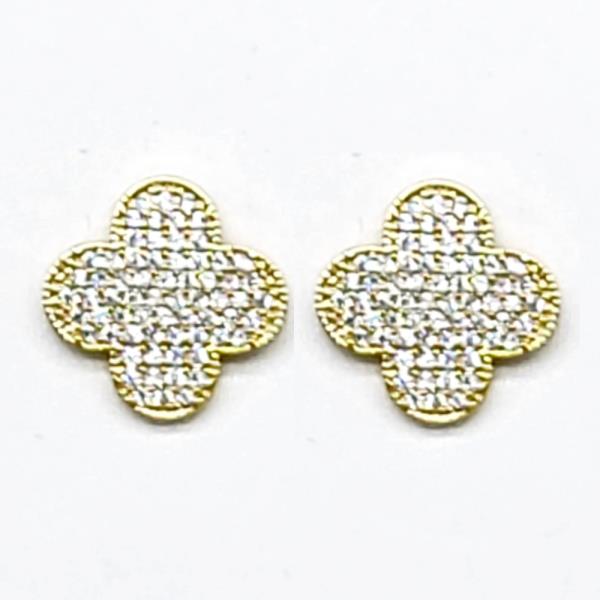 MOROCCAN SHAPE RHINESTONE EARRING