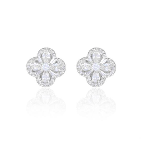 MOROCCAN SHAPE CRYSTAL EARRING
