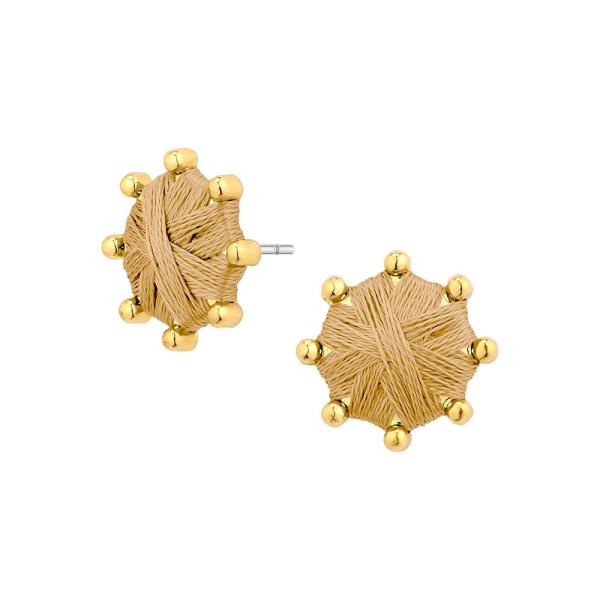 THREAD METAL STUD EARRING