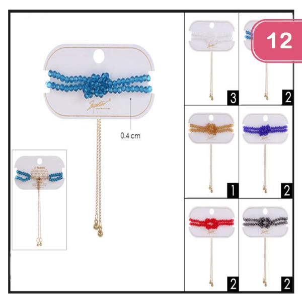 FASHION BEADED BRACELET (12 UNITS)