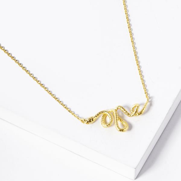 18K GOLD RHODIUM DIPPED SHED THE PAST NECKLACE