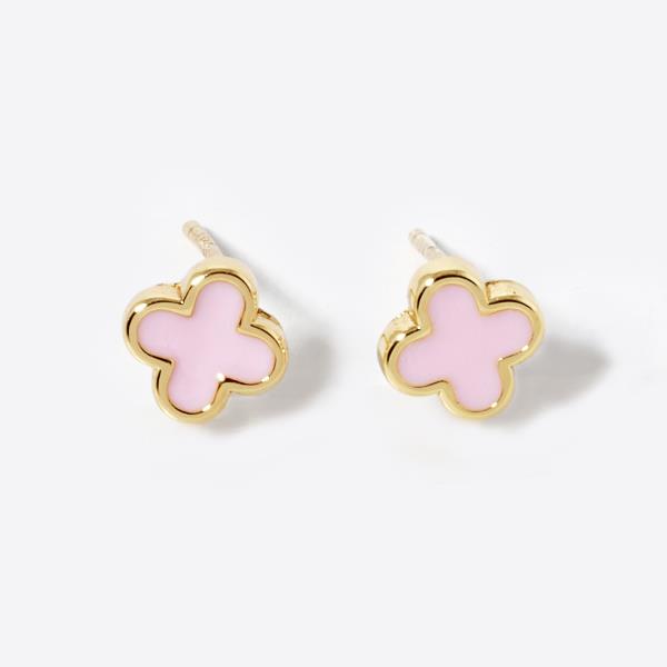 GOLD DIPPED FLOWER STUD EARRING