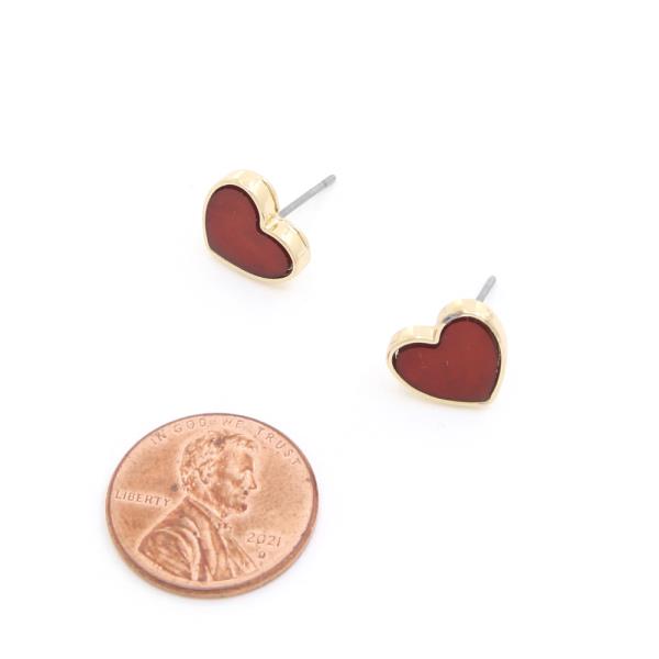 HEART STUD EARRING