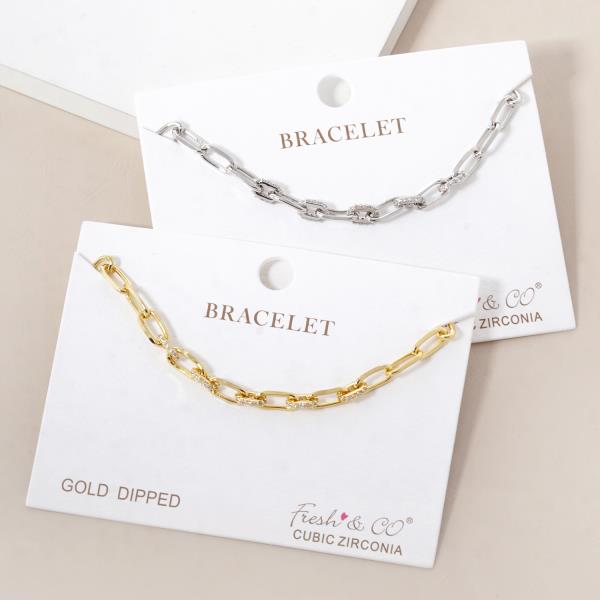 GOLD DIPPED CHAIN BRACELET