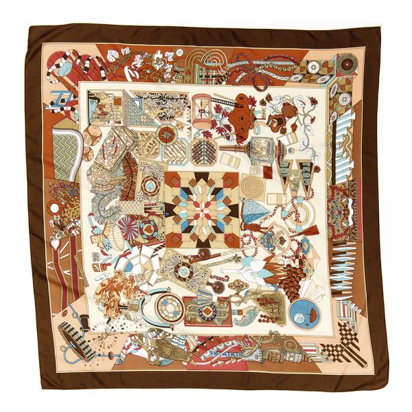 MULTI PRINTED SILKY 36 INCH TWILL SCARF