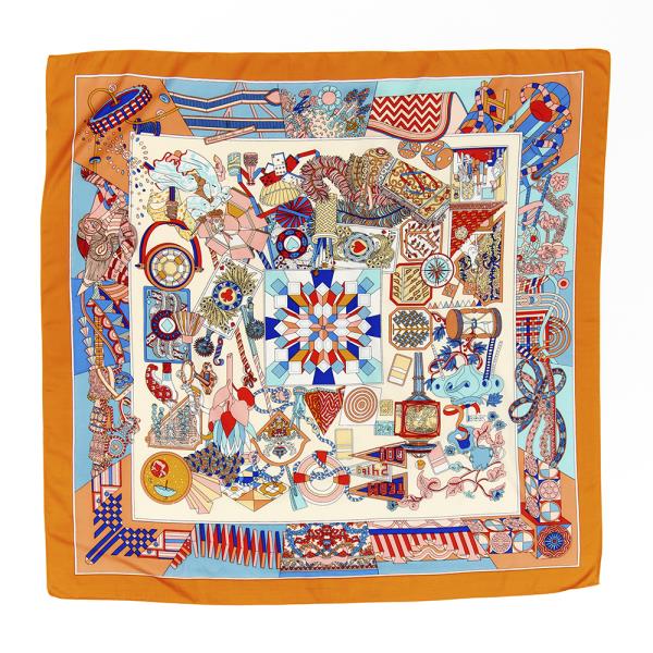 MULTI PRINTED SILKY 36 INCH TWILL SCARF