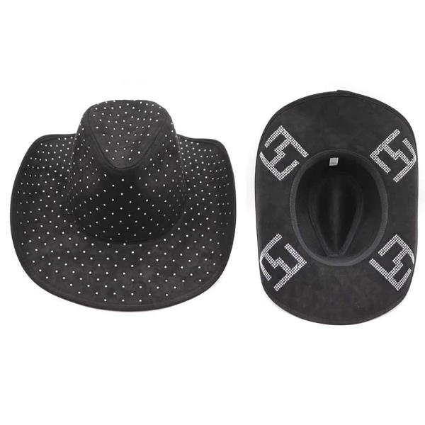 BOTTOM RHINESTONE DOUBLE F COWBOY HAT