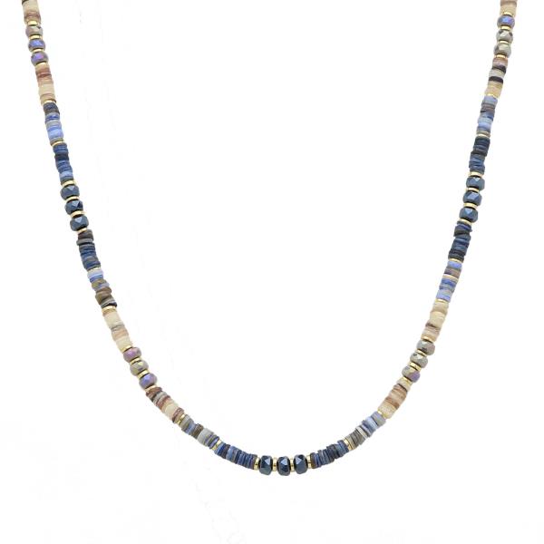 MIXED MATERIAL NECKLACE