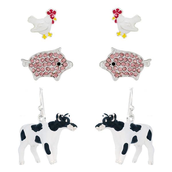 COW ASSORTED EARRING SET