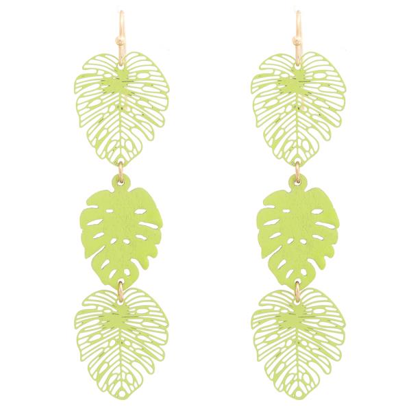 TRIPLE LEAF DROP EARRING