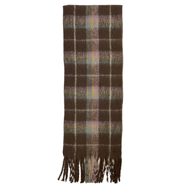 BROWN PLAID SCARF