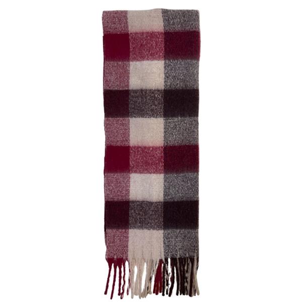 RED PLAID SCARF