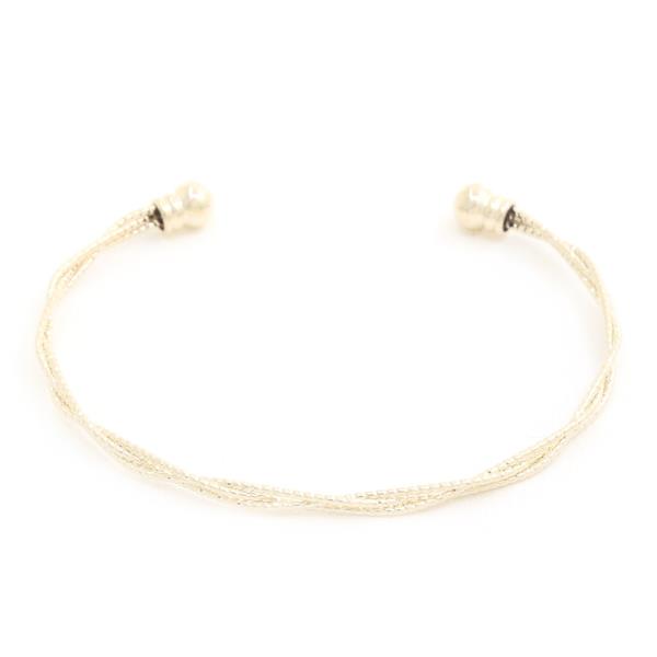 SODAJO TWISTED CUFF GOLD DIPPED BRACELET