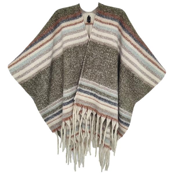 FASHION STRIPE TASSEL SHAWL