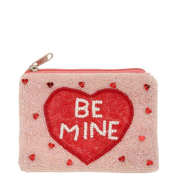 SEED BEAD BE MINE COIN PURSE BAGS