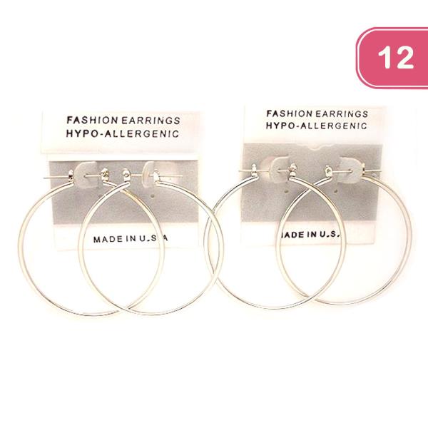 HOOP EARRING (12 UNITS)