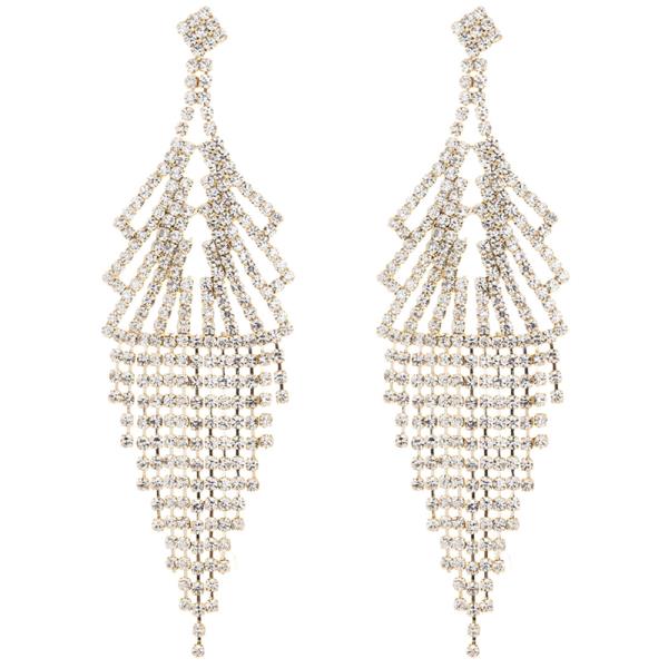 RHINESTONE CHANDELIER EARRING