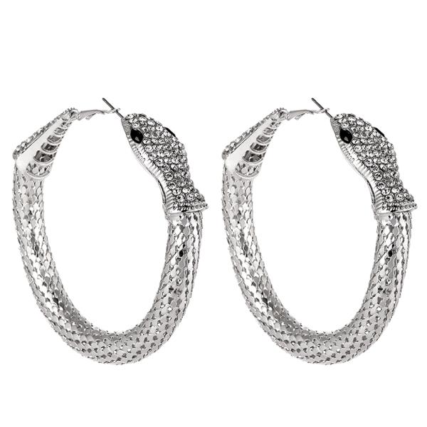 SNAKE HOOP EARRING