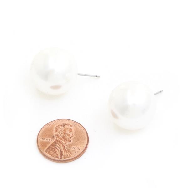 BALL BEAD STUD EARRING