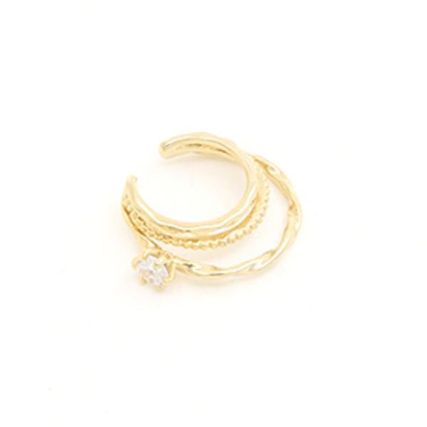 SODAJO 18K GOLD DIPPED ENGAGE RING EAR CUFF