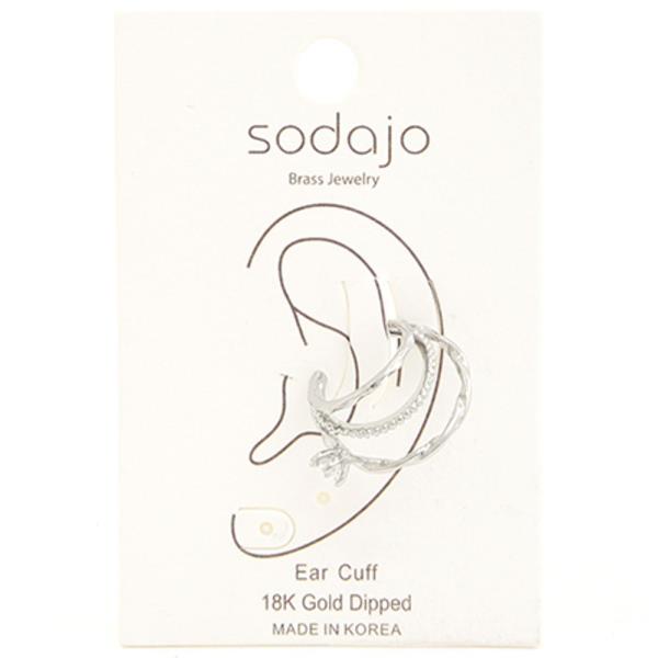 SODAJO 18K GOLD DIPPED ENGAGE RING EAR CUFF
