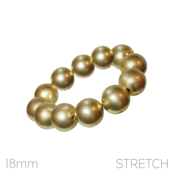 WS 18MM SILVER STONE BALL BRACELET