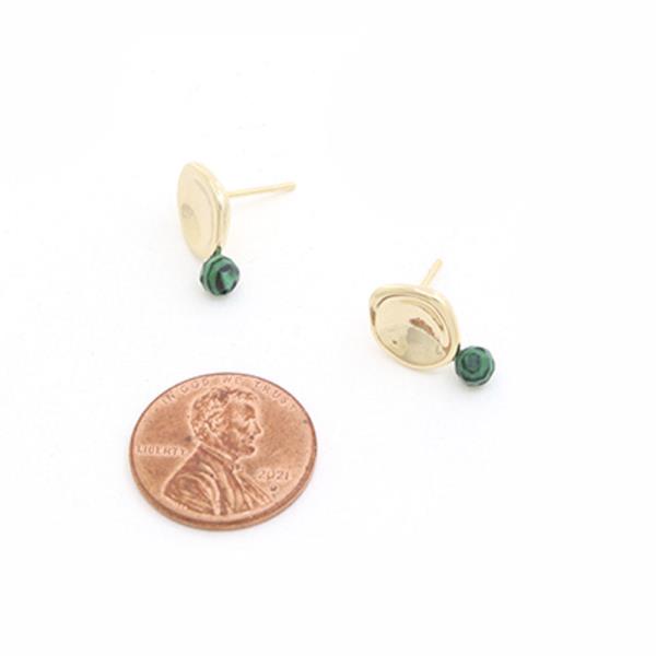 SODAJO GOLD DIPPED BRASS STUD EARRING