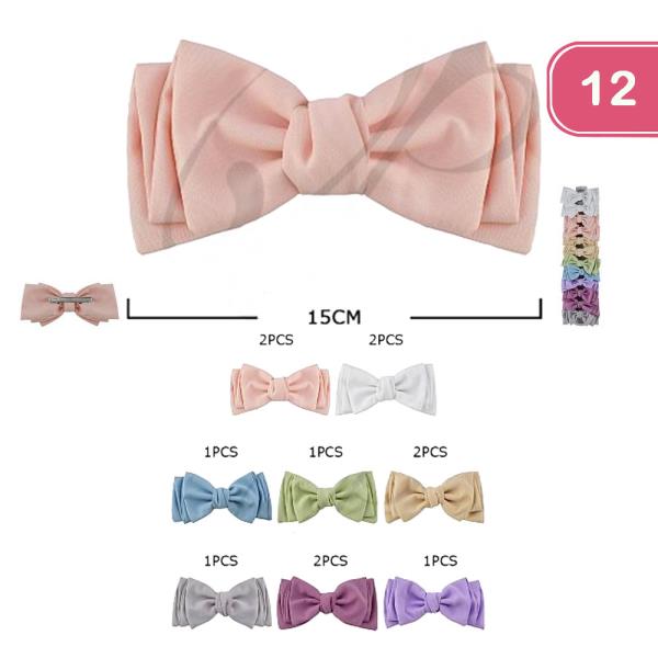 FASHION HAIR BOW (12 UNITS)
