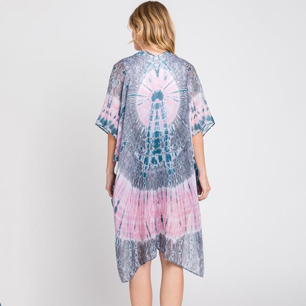 TIE DYE PRINT KIMONO